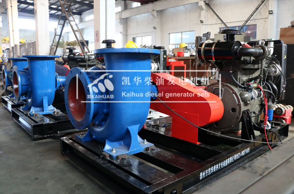 河北水利三台柴油机水泵机组成功出厂