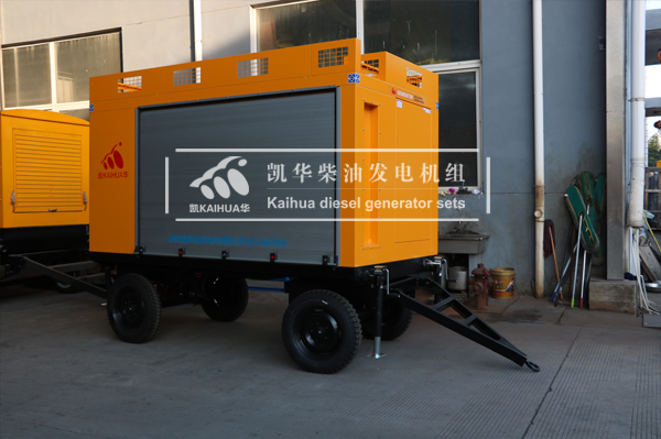 甘肃工程200KW移动式发电机组成功出厂