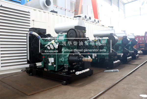 出口缅甸的四台500KW沃尔沃柴油机水泵成功出厂